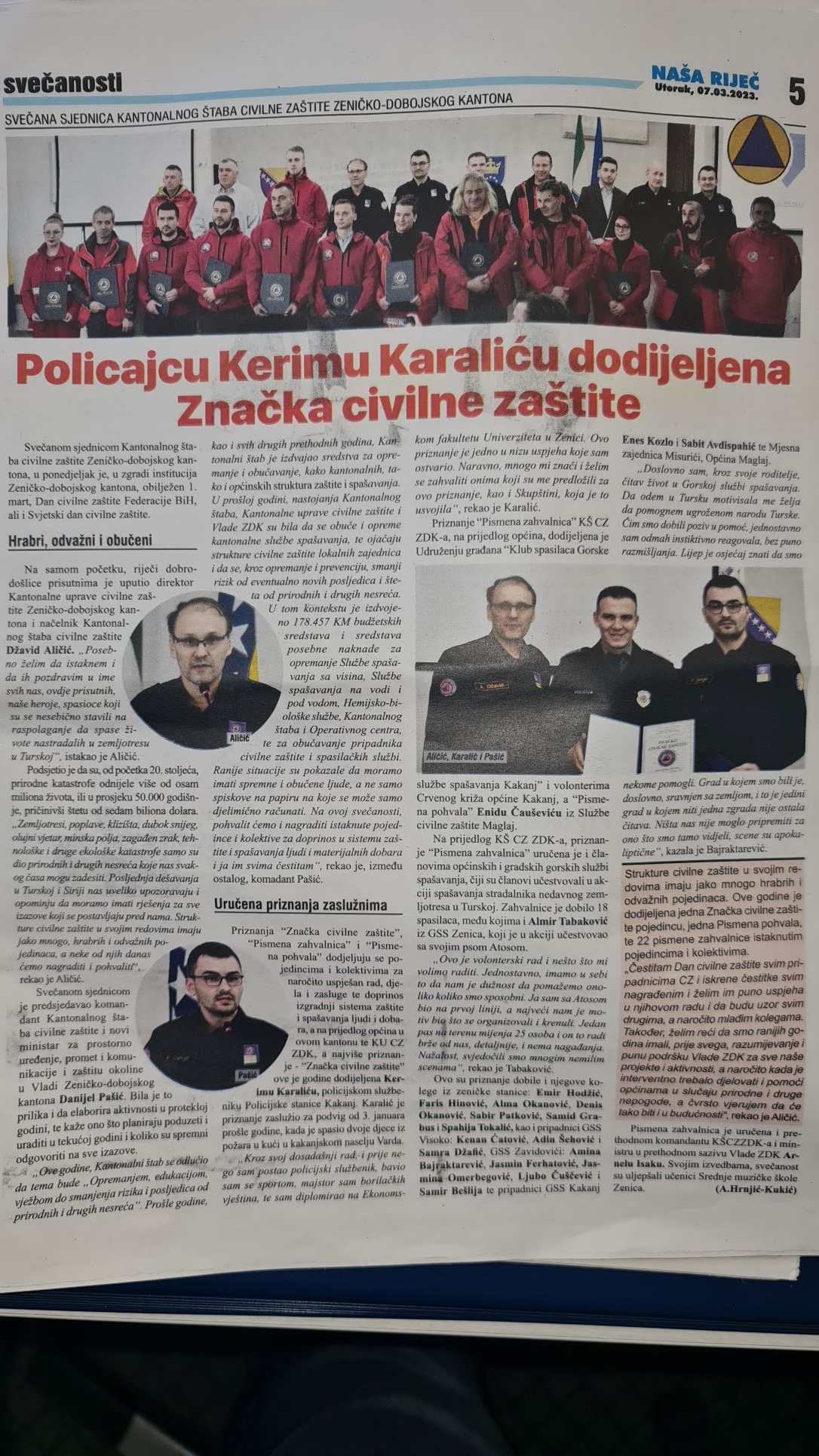 Obilježavanje 1.marta Međunarodnog dana civilne zaštite