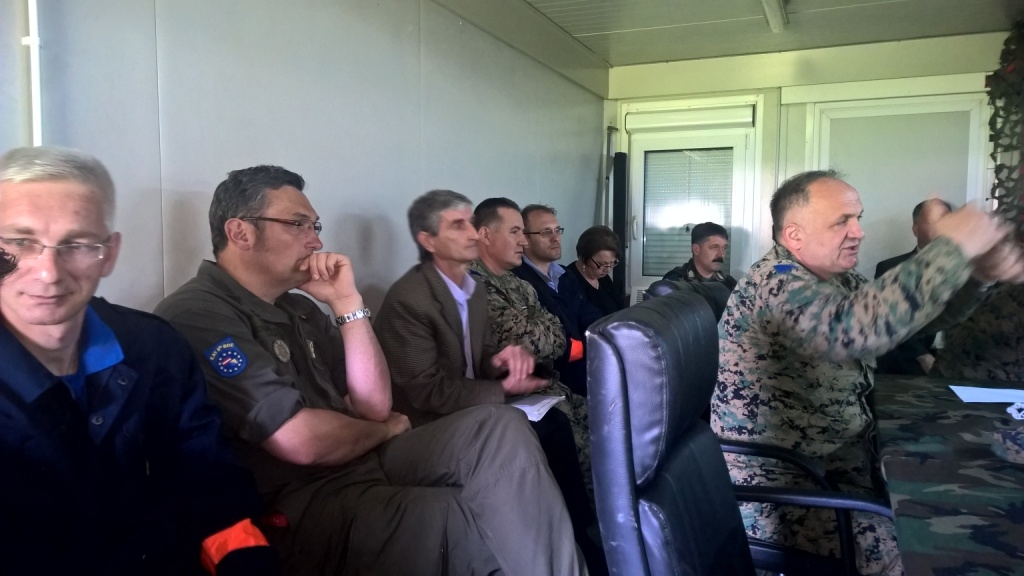 Predstavnici Kantonalne uprave civilne zaštite bili na vježbi "Val 2016" u kasarni Manjača, Banja Luka 24.05.2016.godine